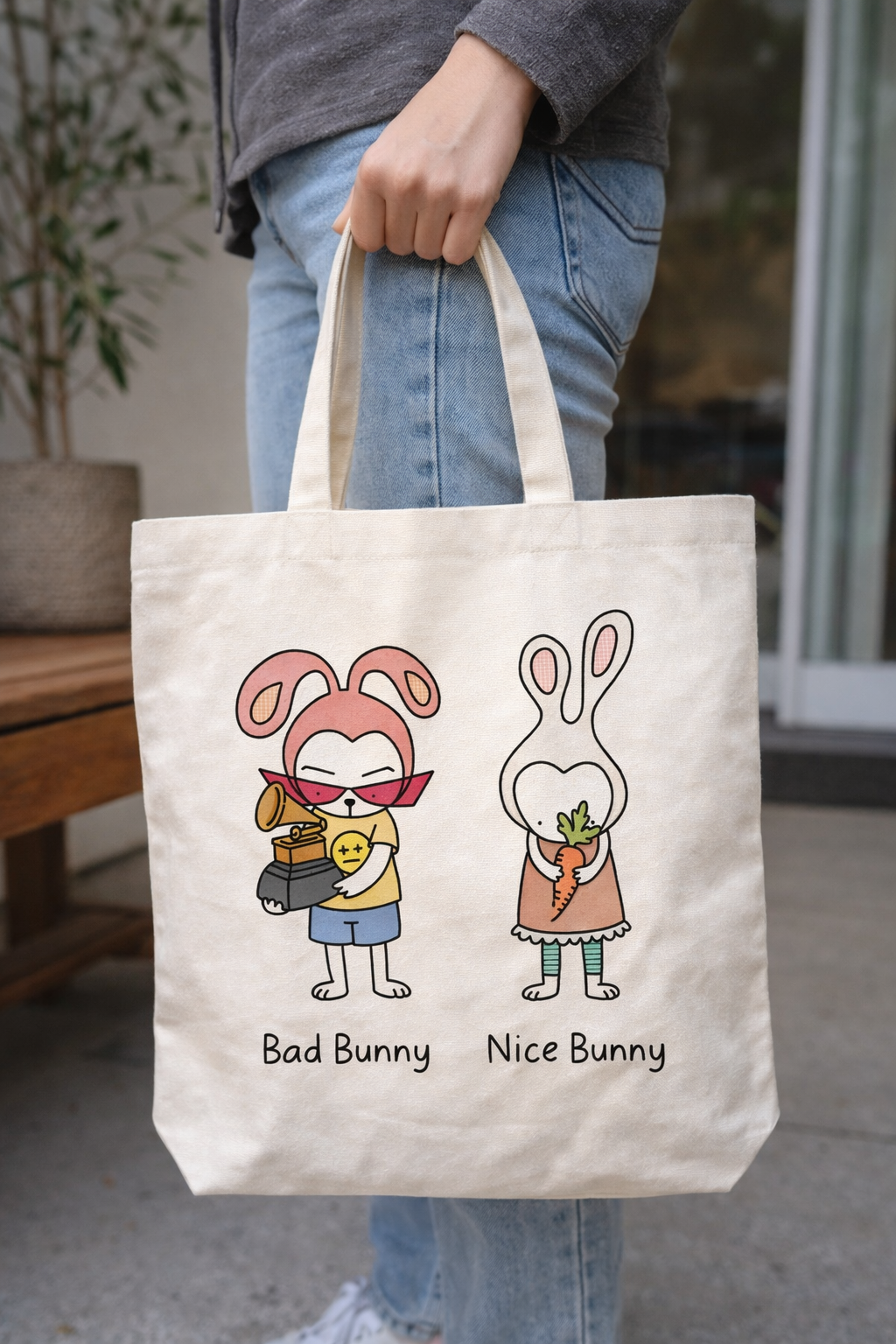 Bad Bunny / Nice Bunny Tote
