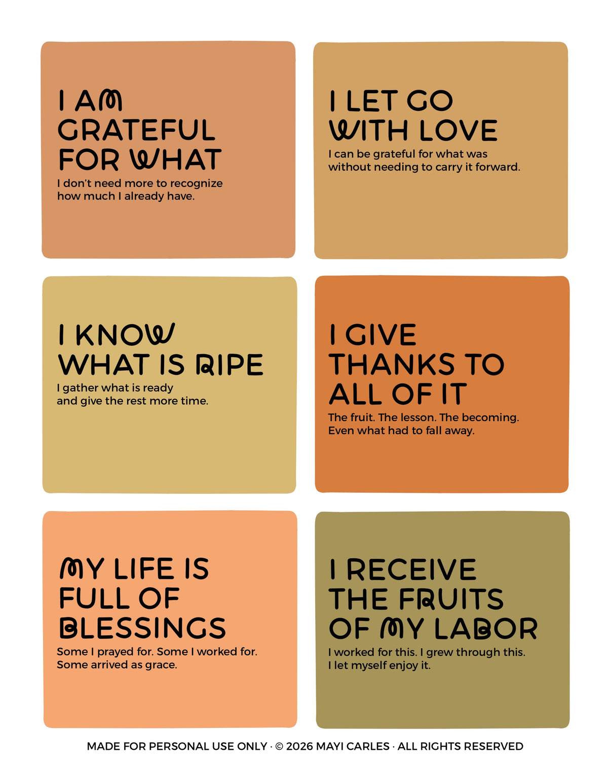 The Affirmation Oracle