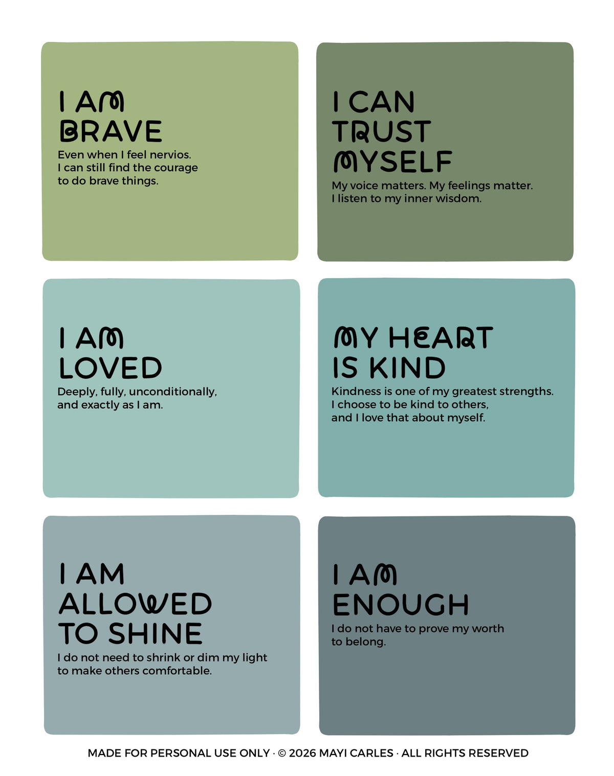 The Affirmation Oracle