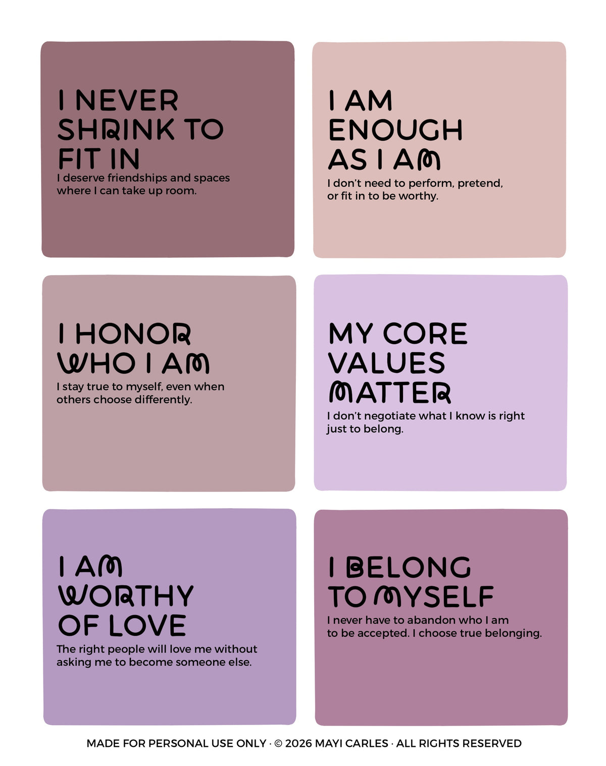 The Affirmation Oracle