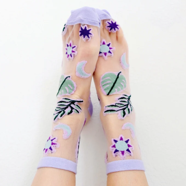 Cosmic Flora Socks